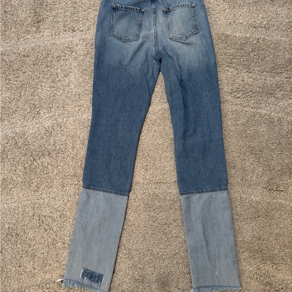 TRIBE KELLEY Patchwork/Ripped Distressed Jeans La… - image 5